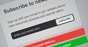 Newsletter Sign-up Form – Free PSD