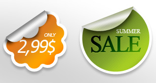 Polished Paper Stickers – Free PSD Template