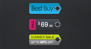 Modern Price Tags – Free PSD Template