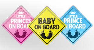 Baby on Board Badge – Free PSD File